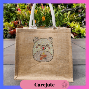 Blingmebag Carejute Rhinestone Jute Bag