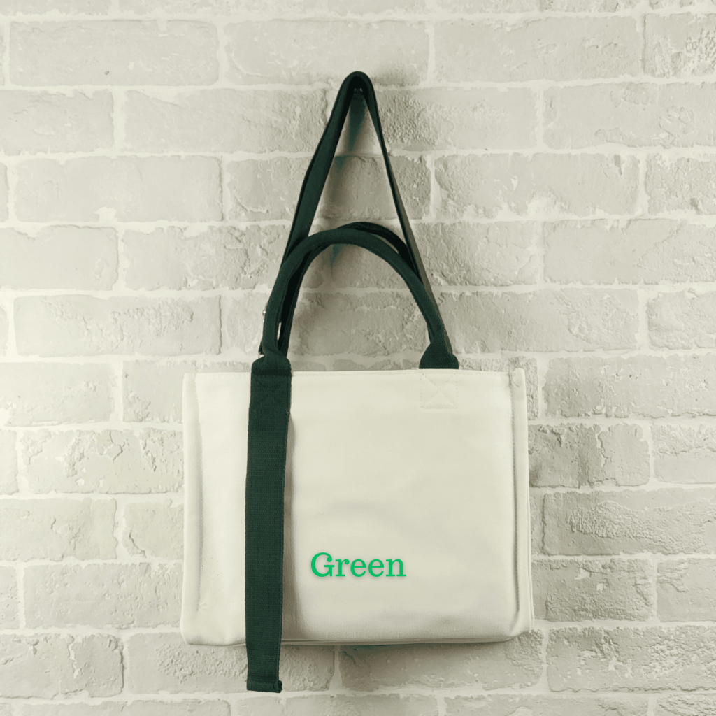 Blank Canvas Crossbody sling bag Green