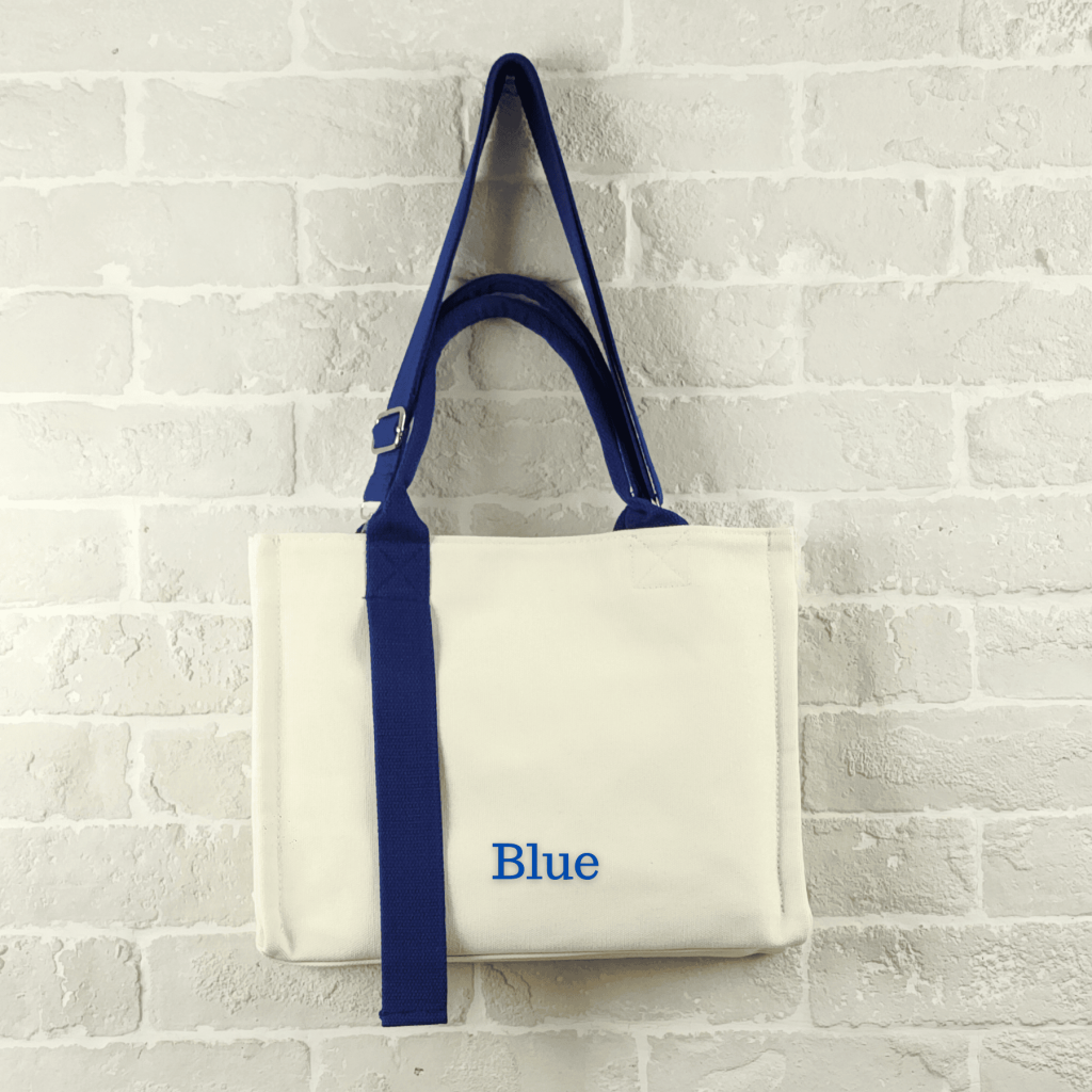 Blank Canvas Crossbody sling bag Blue