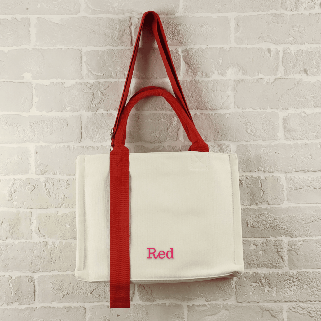Blank Canvas Crossbody sling bag Red
